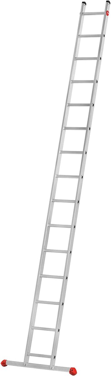 Lichte Aluminium Rolsteiger Ladder met 15 Sporten | Werkhoogte tot 515 cm | Hoge Stabiliteit