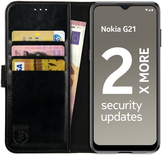 Rosso Element Nokia G21 / G11 Etui Book Cover Portefeuille Zwart