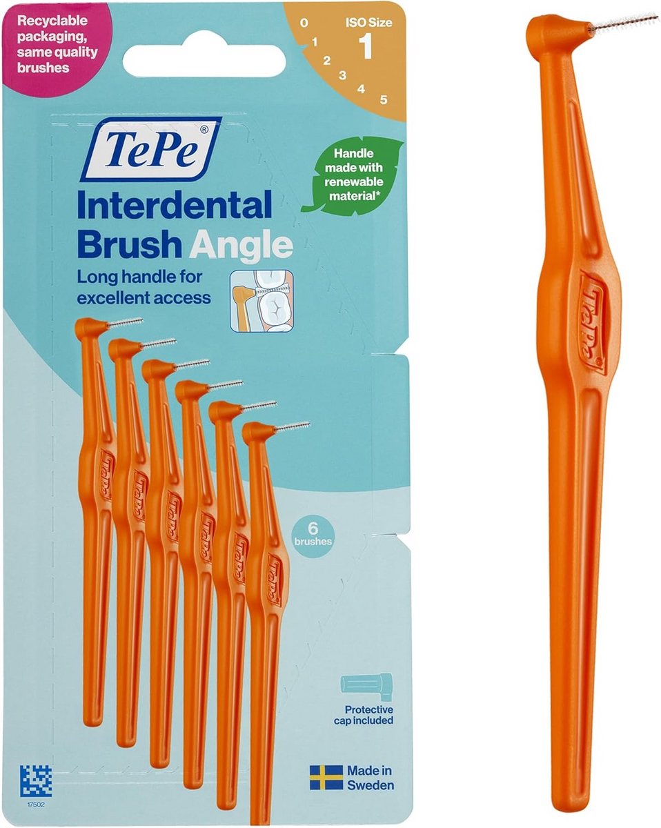 Interdentale rager 0,45mm voor smalle tussenruimten - 6 stuks