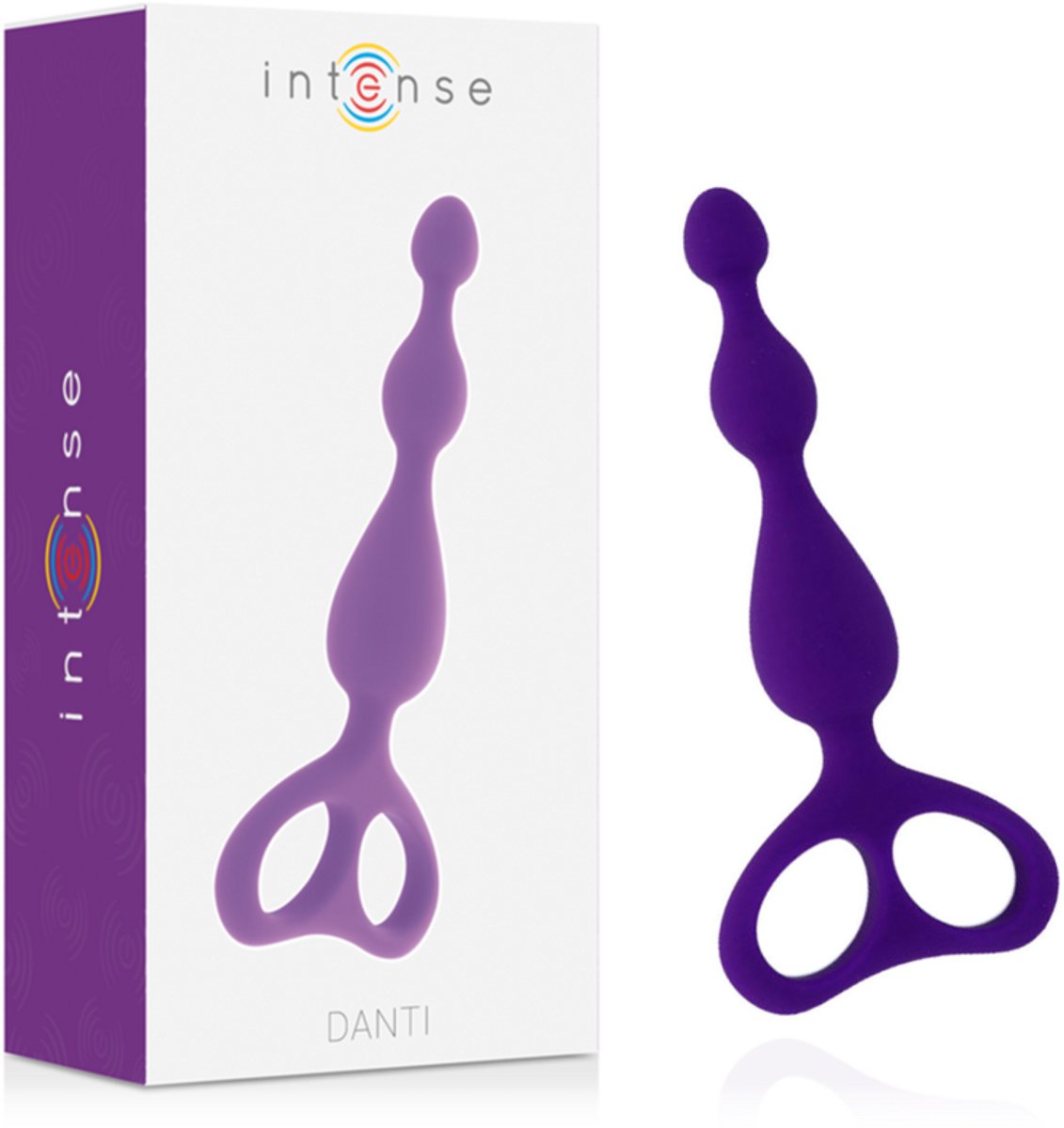 Intense toys - buttplug - vrij van parabenen - paars - 17.5cm - danti / sex / erotiek toys