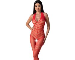 Passion - Bs100 Bodystocking Red One Size