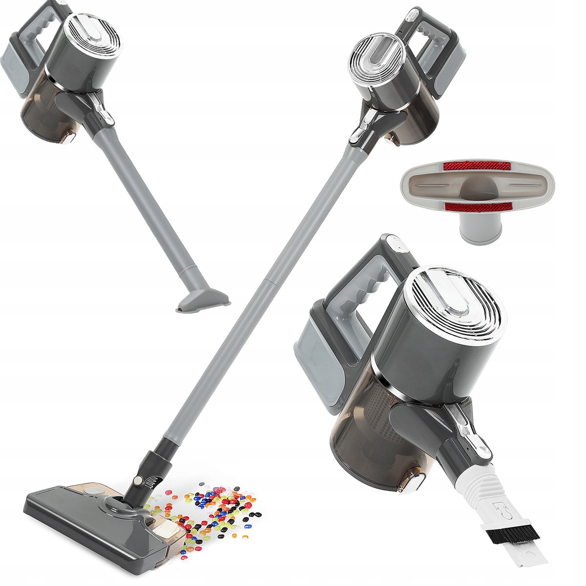 Multifunctionele draadloze stofzuiger – 5-in-1, draadloos, lichtgewicht, 3 zuigstanden, nat & droog, handmodel/staand model, geschikt voor thuis, auto en huisdieren