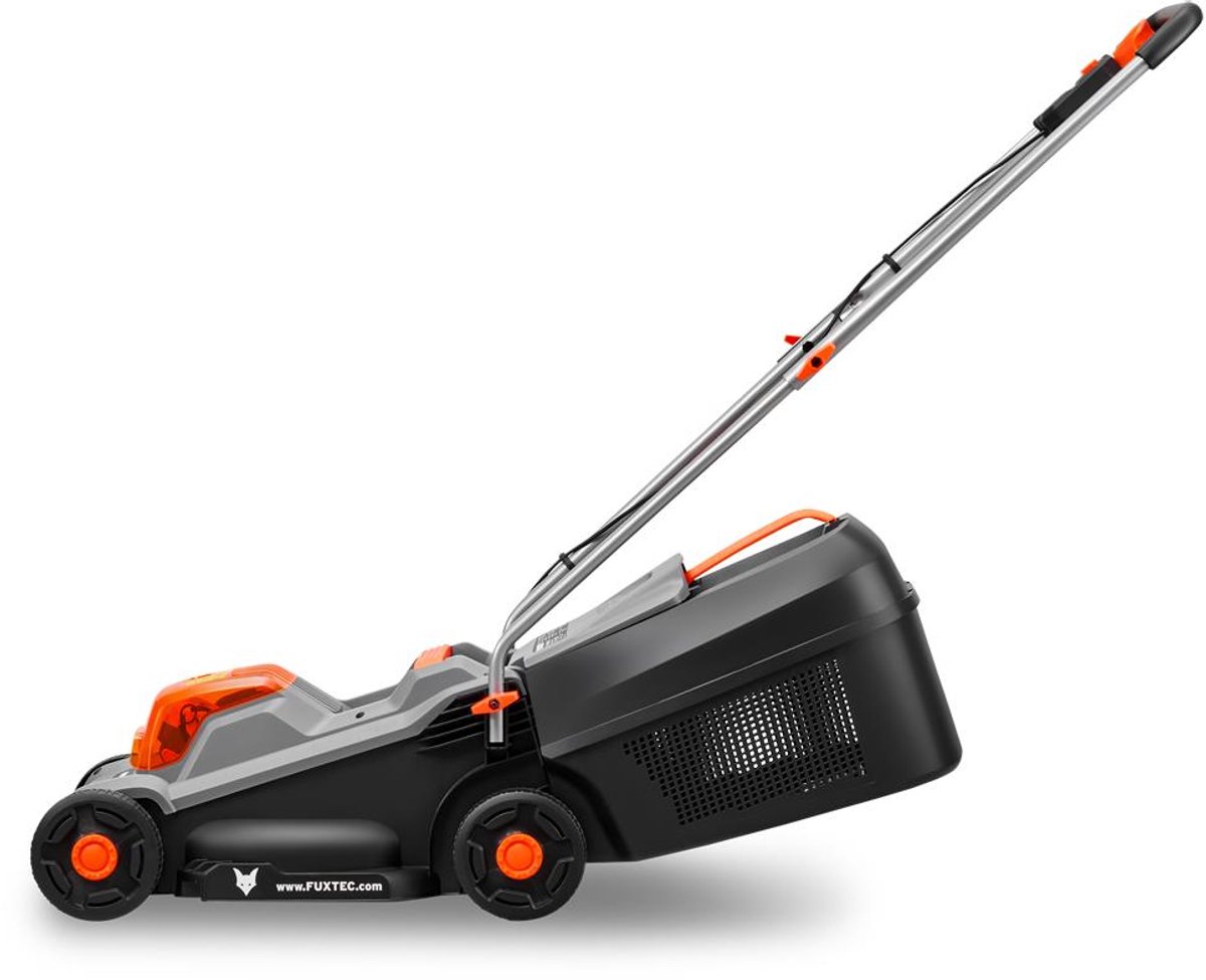 FUXTEC 20V grasmaaier accu, maaier voor kleine tot middelgrote tuinen, grasopvangbak van 30 liter, maaibreedte 30 cm, geluidsarm/licht FX-E1RM20ECO – foto 8