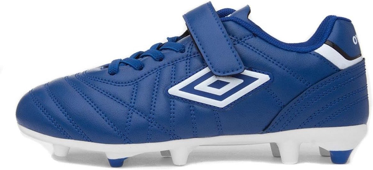 Blauwe Kindervoetbalschoenen met Klittenband en Bungee-veters