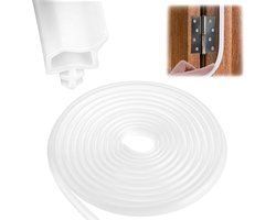 Isolatiestrip Deur 15 Meter Wit Rubber voor Kieren en Geluidsdemping