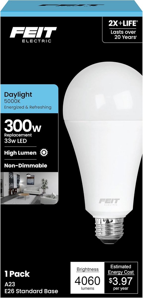 Krachtige Daglicht LED Lamp 300W Equivalent 5000K Groot Lichtopbrengst