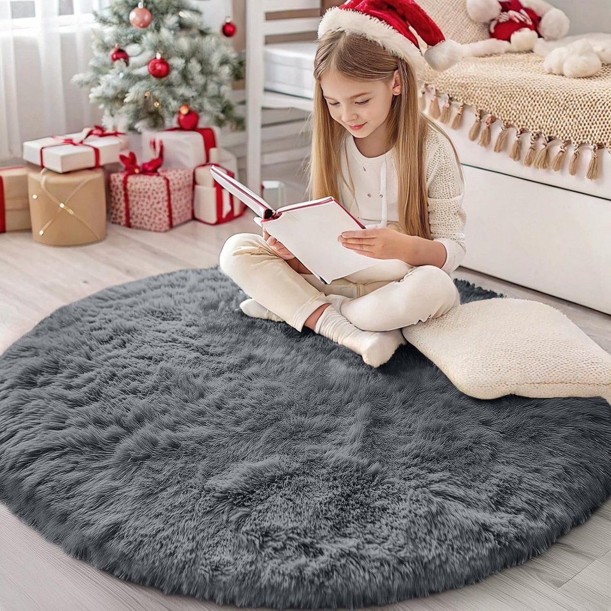 Luxe Hoogpolig Antislip Vloerkleed Woonkamer Extra Zacht