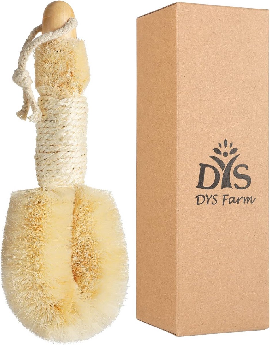 Natuurlijke Sisal Lichaamsborstel voor Dry Brushing, Scrubben en Ontgifting