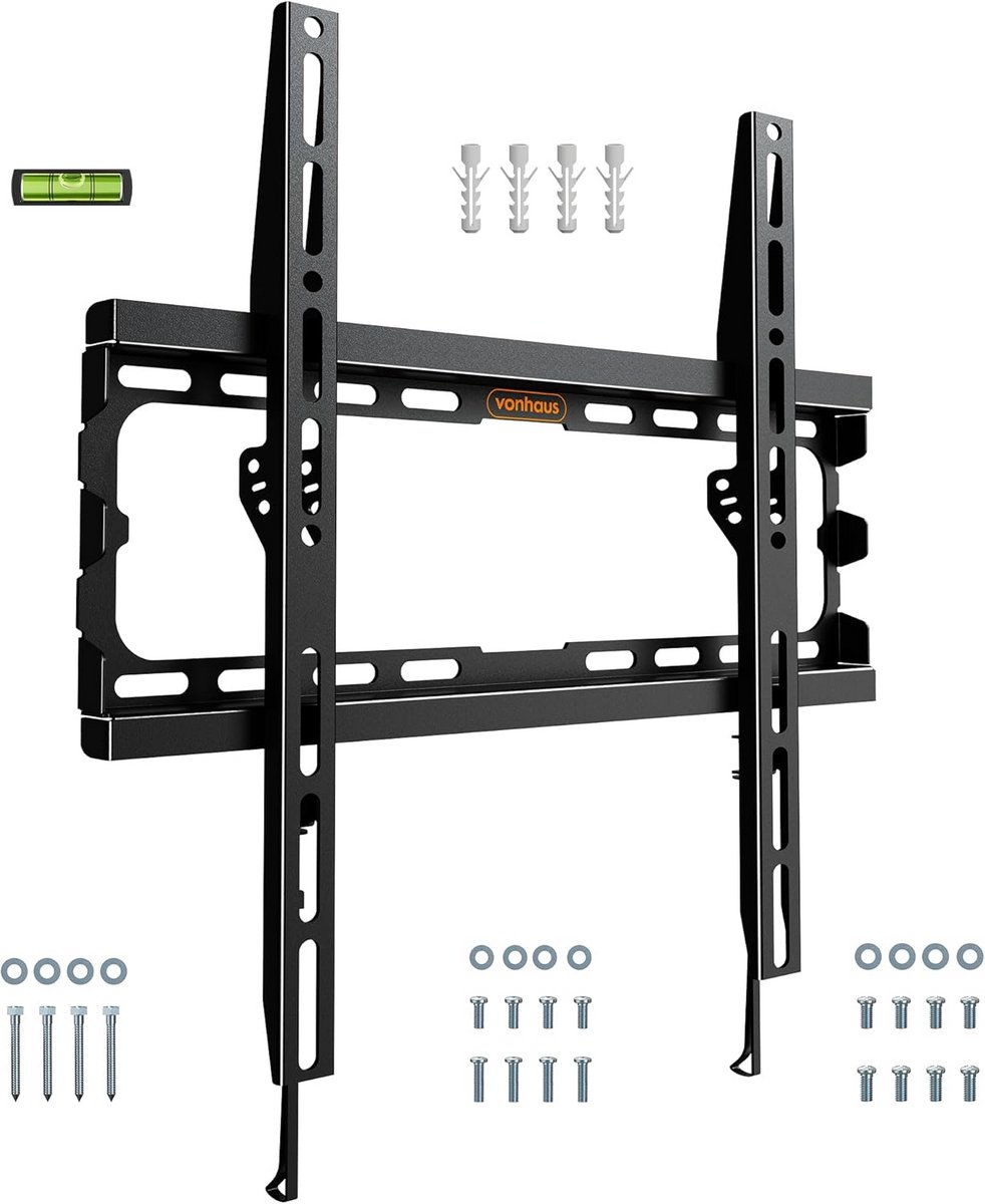 Universele, ultraplatte tv-wandsteun voor schermen 32-70 inch