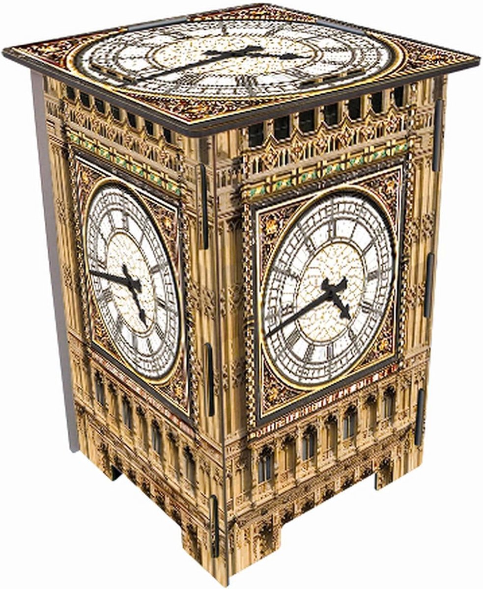 Houten Fotokruk met Big Ben Print - Stevig MDF Zitkruk