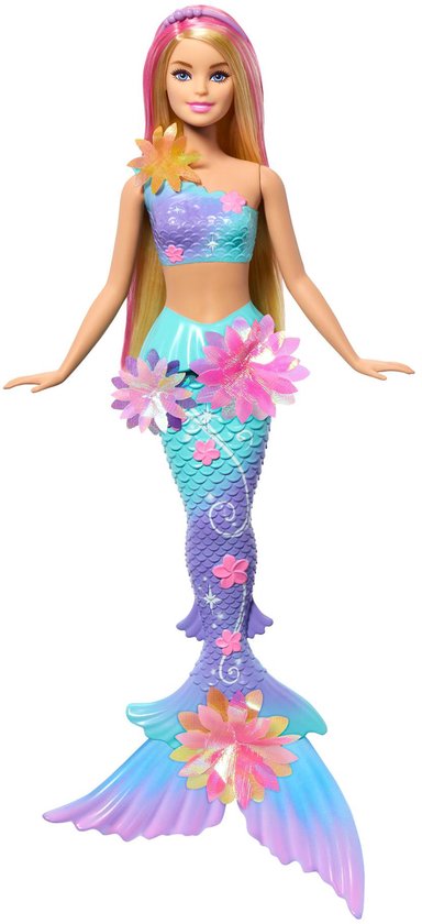 Barbie Flower Magic Zeemeerminpop – Magische Bloemen die Bloeien - Blond & Blauw