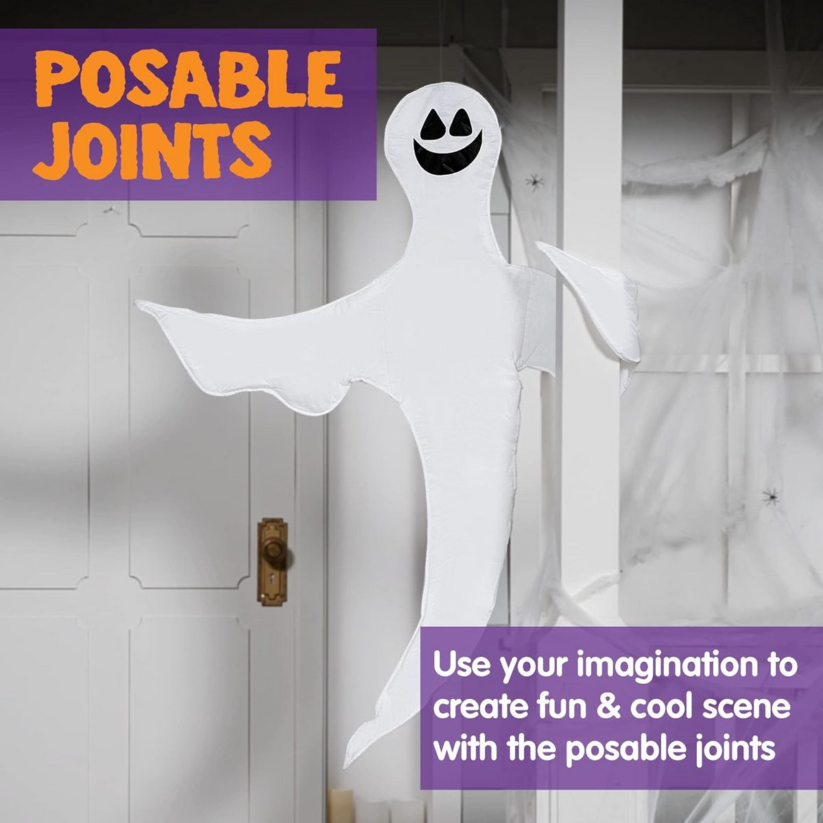 Griezelige Spook Boom Decoratie voor Halloween - Buigbaar 53 inch Figuur