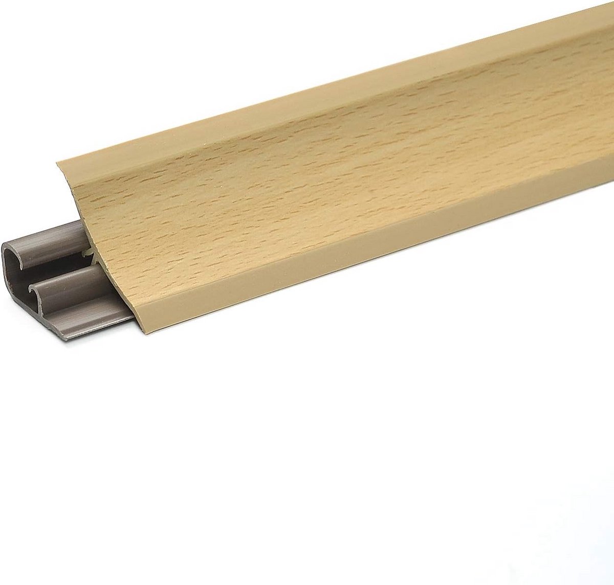 Hoekprofiel 2,5m Beuken PVC Hoeklijst voor Keukenwerkblad en Tafelblad