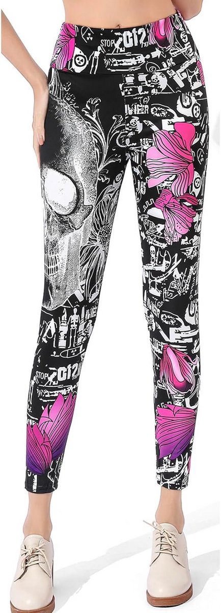 Hoge Taille Legging Dames voor Sport, Fitness en Vrije Tijd - Zeer Elastisch van hoge — afbeelding 3