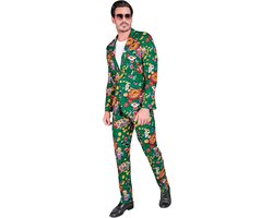 Casino Thema Kostuum Pak met Jasje en Broek voor Feest - Speelautomaat en Roulette Design