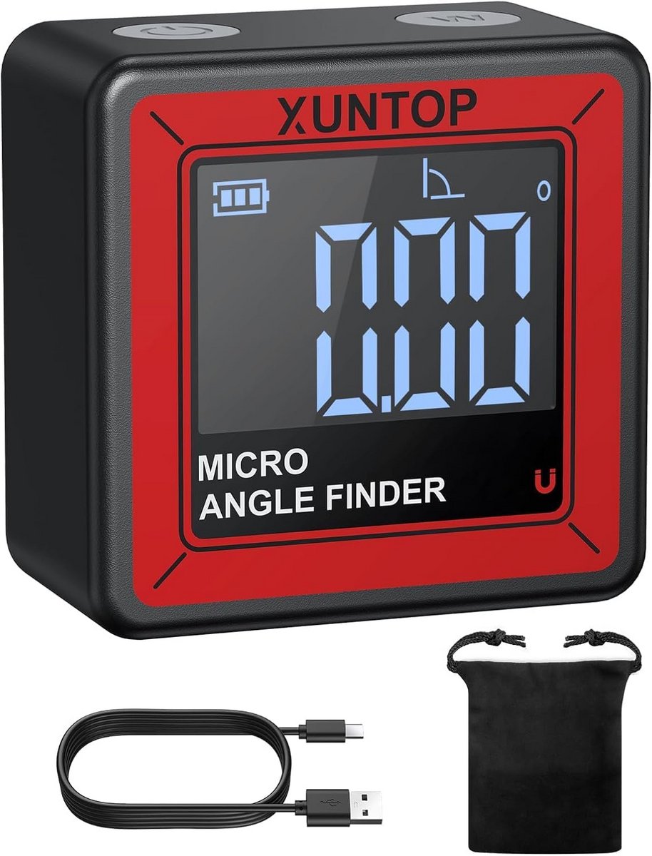 Digitale Inclinometer Waterpas met VA Scherm en Magnetische Basis