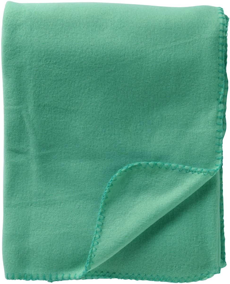 Textino DEX - plaid 130x160 cm - fleece deken - Vivid Green - groen Turquoise