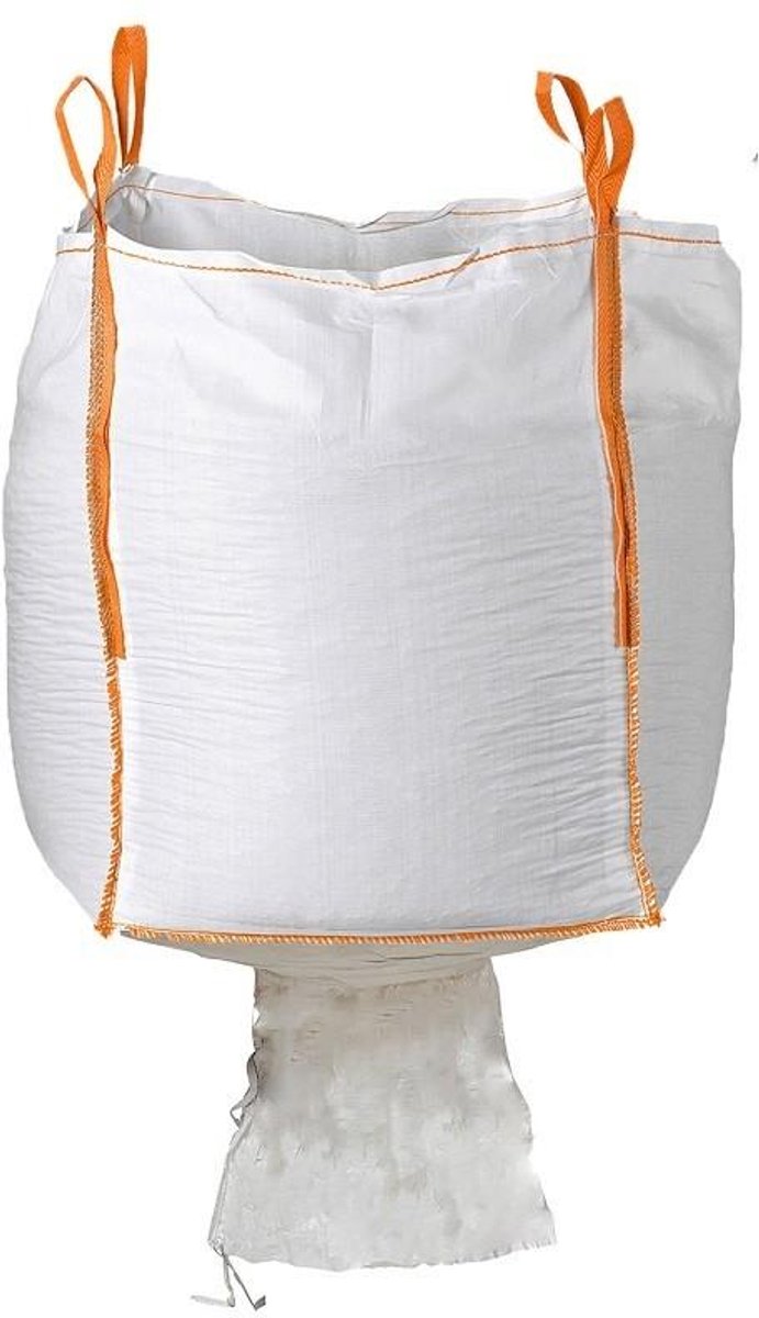 5x | Big Bag met losslurf 90x90x110cm | 1500KG | Puinafval