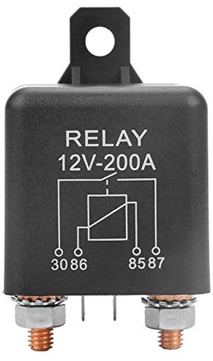 Heavy Duty Startrelais 12V 200A 4-polig voor Auto en Schakeltoepassingen