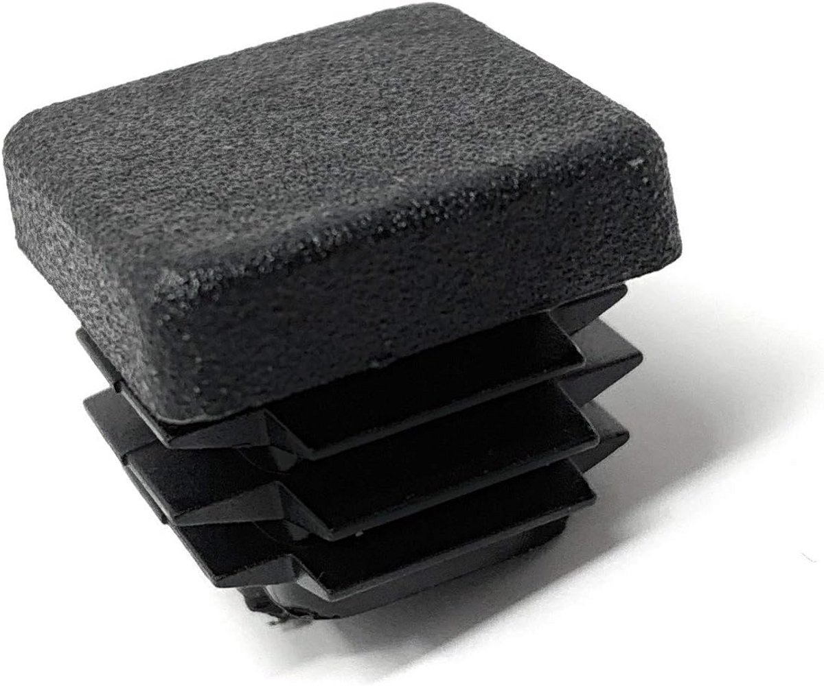 10 Stuks Vierkante Buispluggen Lamellenpluggen 25x25 mm Kunststof