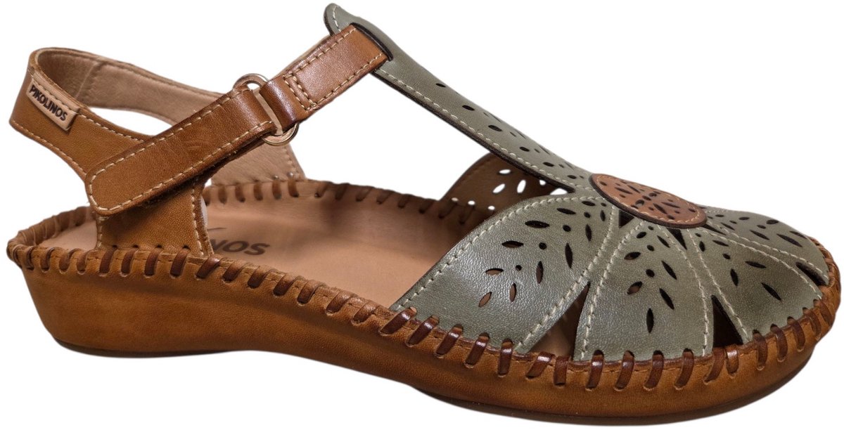 Pikolinos 655-0841C1 Platte sandalenDames Sandalen Groen