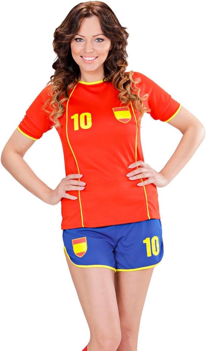 Voetbalspeler Kostuum voor Heren - Spanje Outfit voor Carnaval en Themafeesten