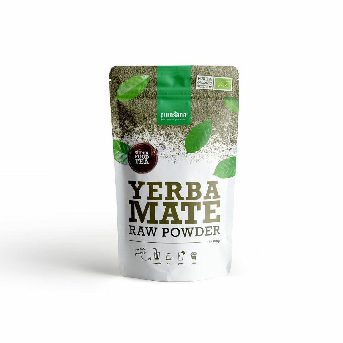 Purasana - Yerba Maté Thee Poeder - 2 x 102 gr - Voordeelverpakking