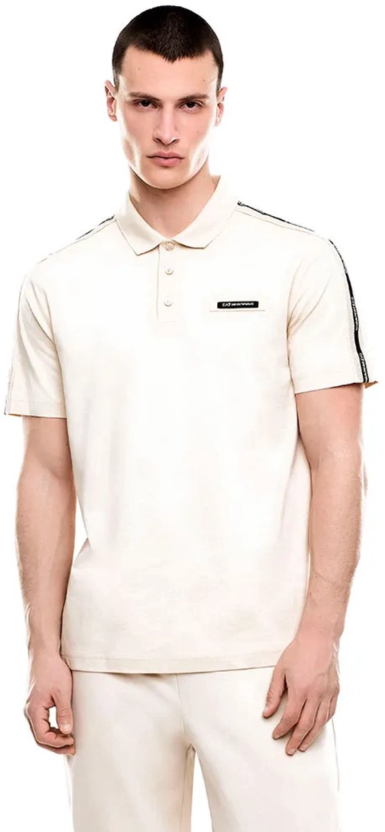 Ea7 Emporio Armani 7m001477_af10375 Korte Mouw Poloshirt Beige XL Man
