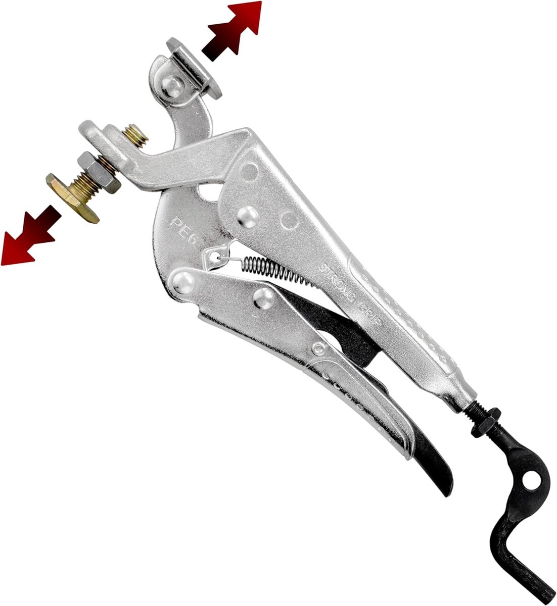 Klem Tang - Expansie Tang - Vastzetten Werkstukken - Omgekeerde Actie - 16.5 cm - Zilverkleurig