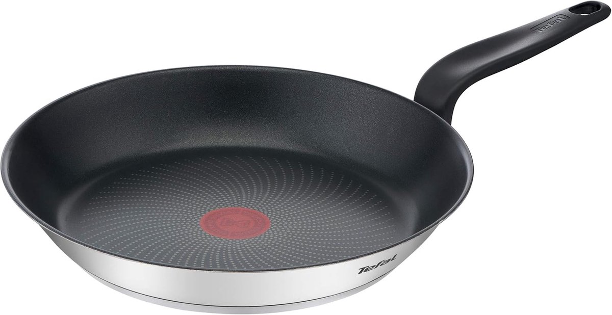 Koekenpan - Steakpan - Vlees braden - Roestvrij staal - 30 cm