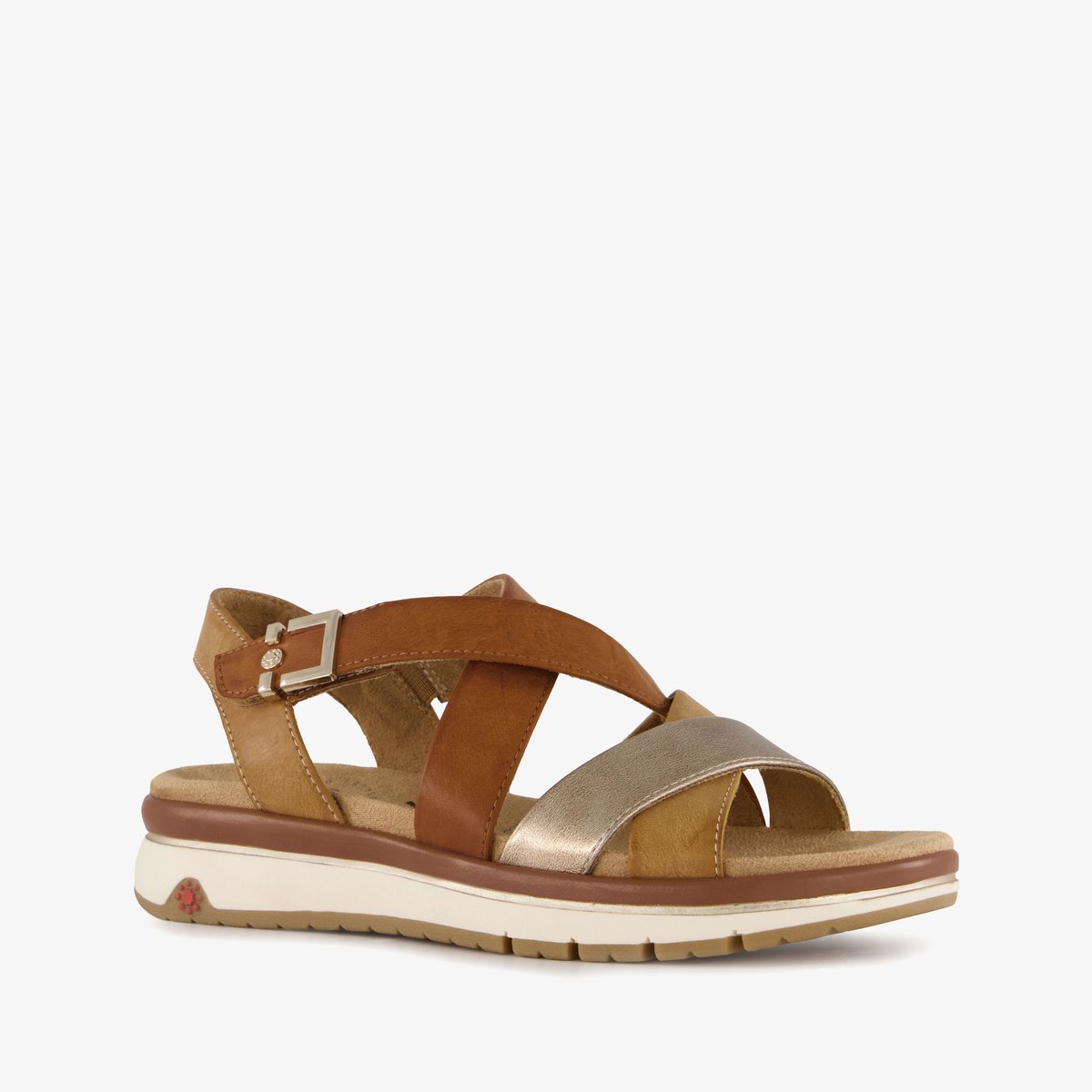 Relife dames sandalen cognac bruin - Maat 37 - Uitneembare zool