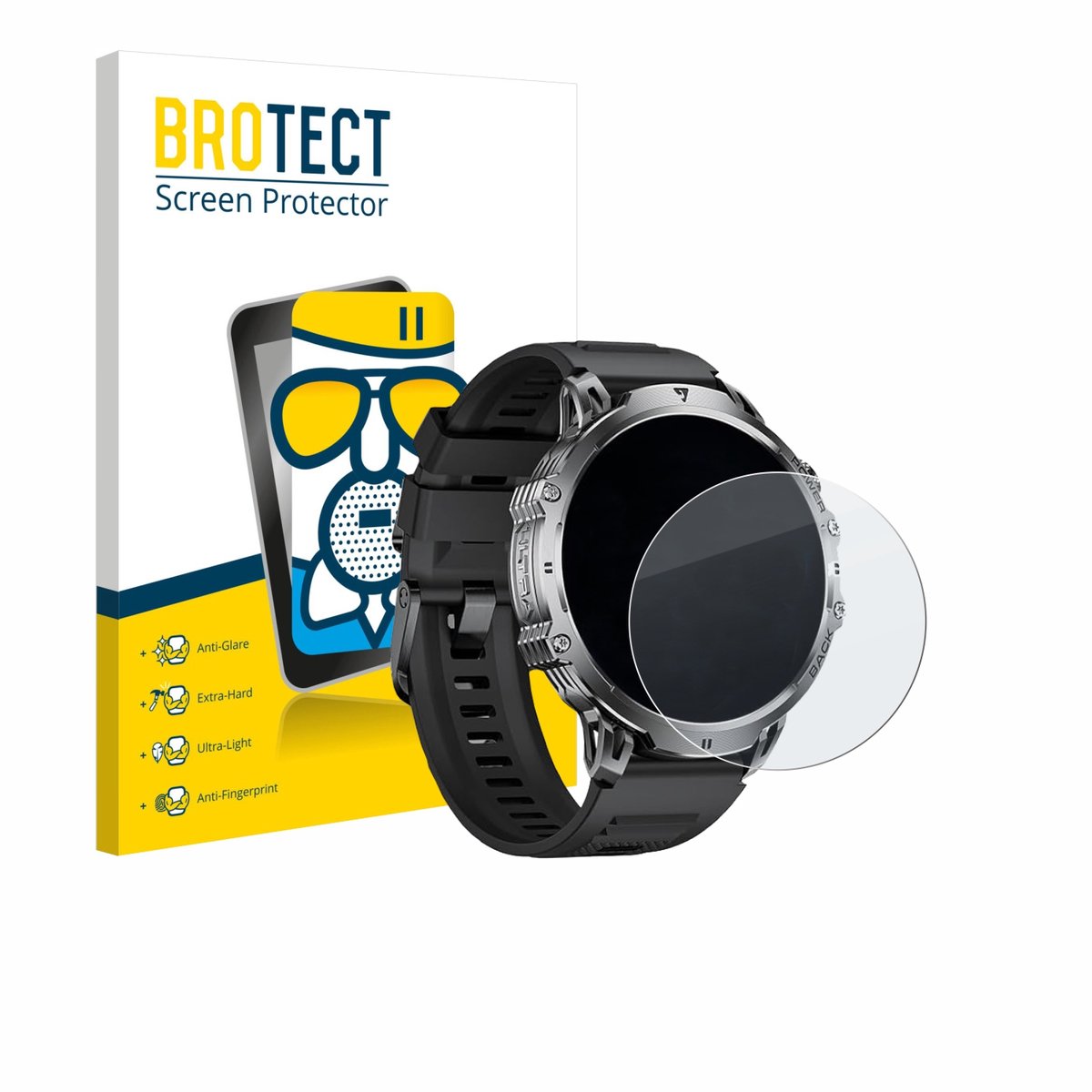 BROTECT - Screenprotector voor LIGE EF13-B 1.85" - Folie Beschermfolie Beschermglas matte