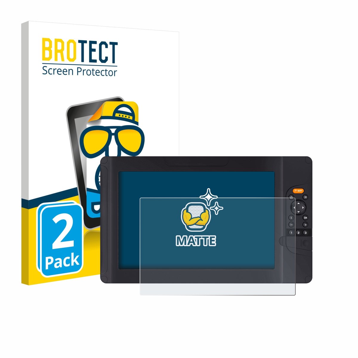 BROTECT - Screenprotector voor Raymarine Element 12 HV - Folie Beschermfolie matte 2 Stuks