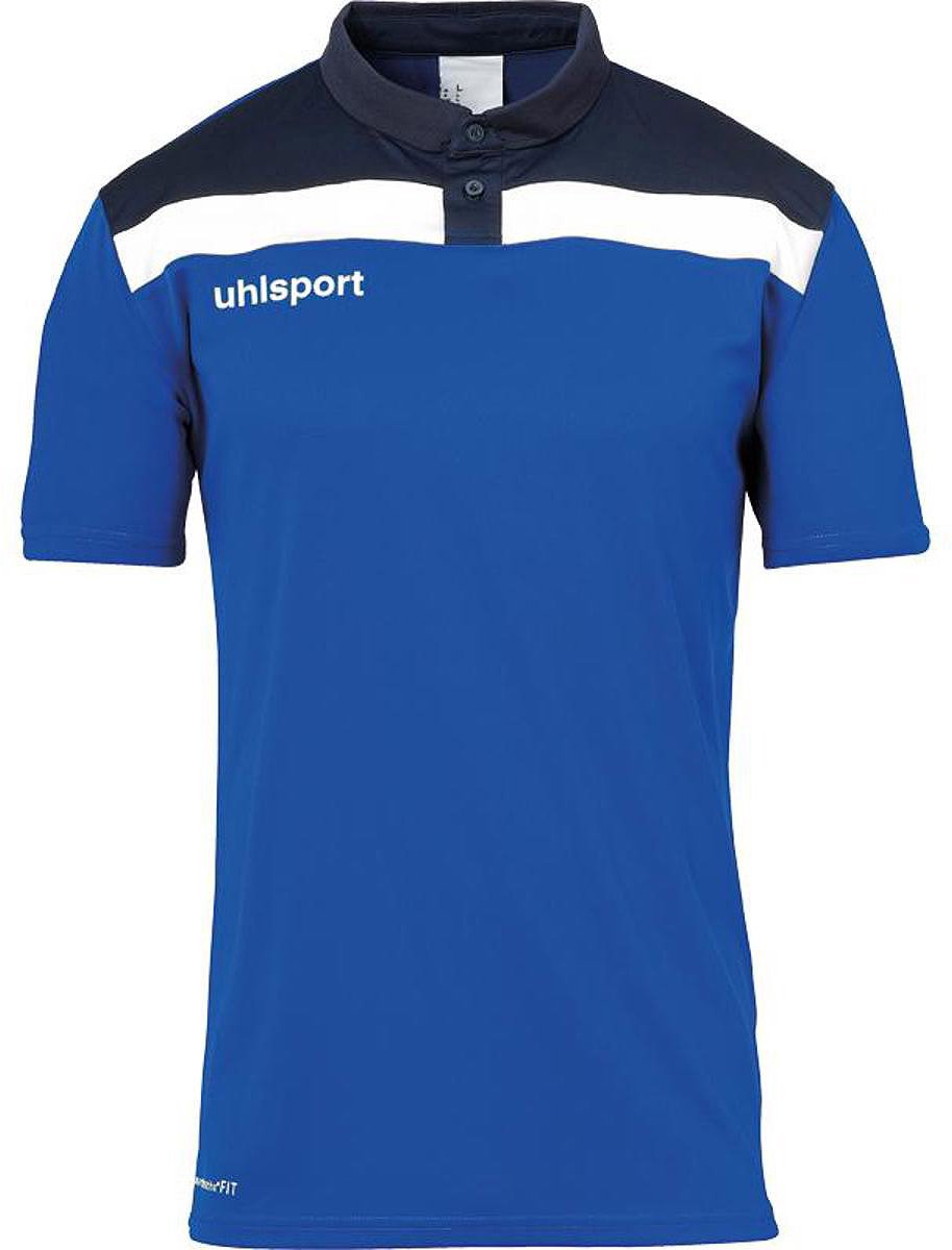 Uhlsport Offense 23 Polo Heren - Royal / Marine / Wit | Maat: L