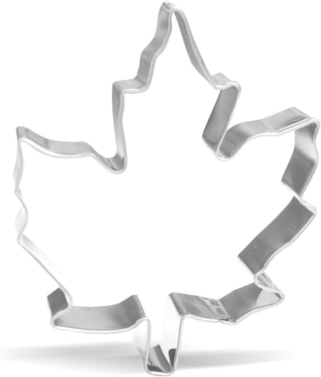 Koekjesvorm Blad - Bakvorm Vorm - Koekjes Bakken - Roestvrij Staal - 11 cm - Zilver