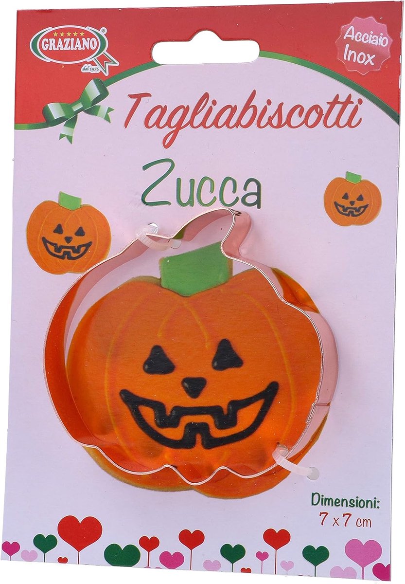 Koekjessnijder Pompoen - Vormpjes Koekjes - Bakken Feestdagen - Verkoperd Staal Design - 7x7cm
