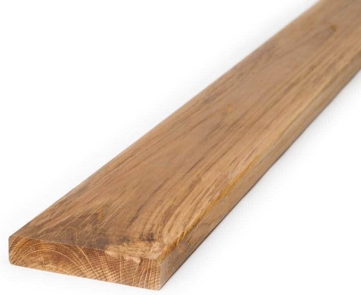 Houten Terrasplanken - Teak Hout - Buiten Leven - Duurzaam & Splintervrij - 95x19mm 170cm - Goudbruin