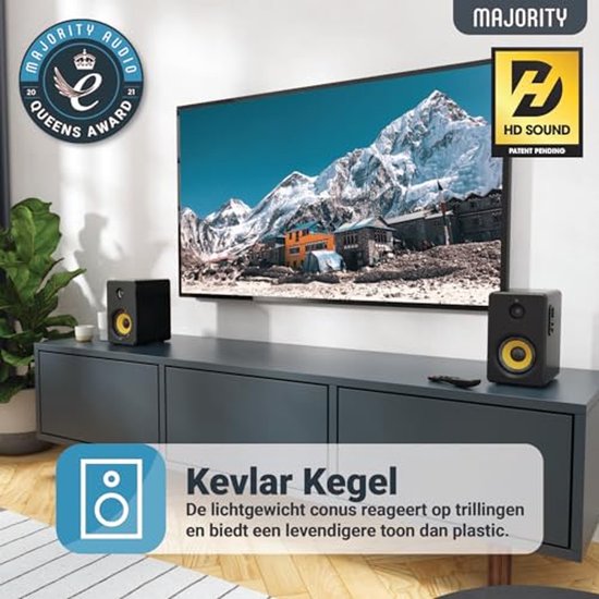 Boekenplank Speakers - HiFi Speakers - Stereo Speakers - audio set van Merkloos — afbeelding 5