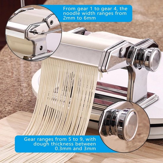 Pasta Machine - Pasta Maker - Pasta Tool - deeg machine van Merkloos — afbeelding 2