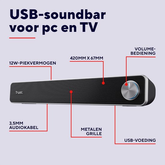 Soundbar - TV Speaker - Soundbar Box - bluetooth audio van Merkloos — afbeelding 5