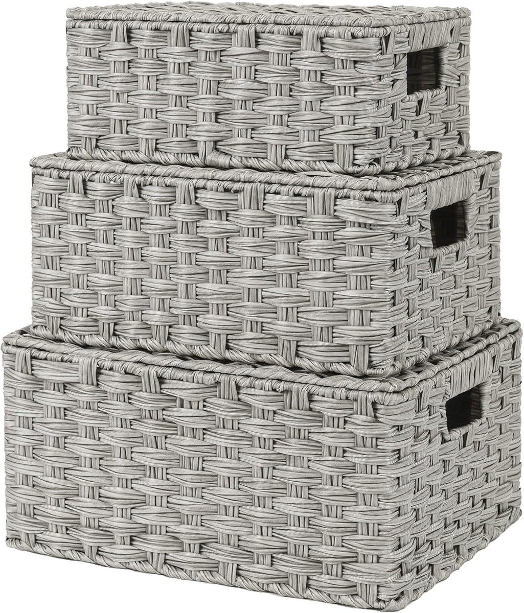 Opbergbak Met Deksel - Opbergdoos - Opbergbox - opbergoplossing
