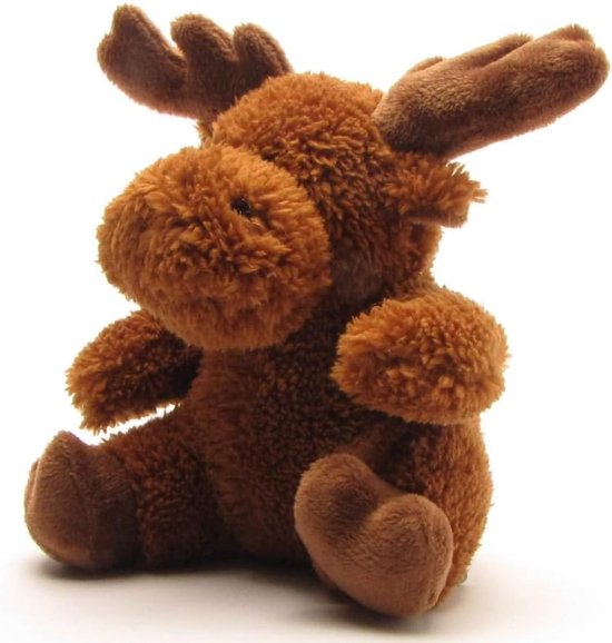 Pluche Eland - Knuffeldier Beer - Verbeelding Spel - Oeko-Tex Gecertificeerd - 10 x 13 x 15 cm - Multicolor — afbeelding 5
