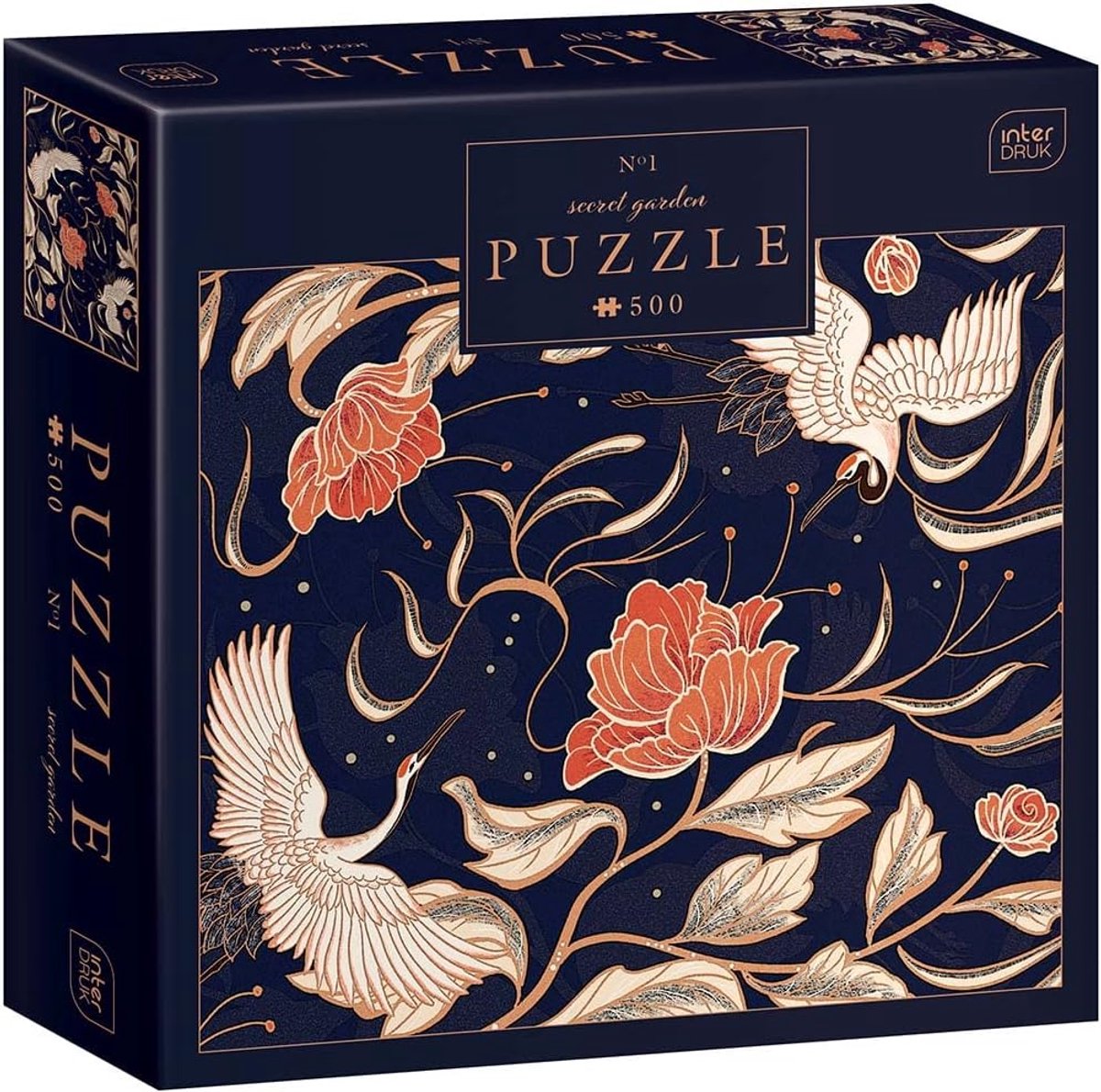 Legpuzzel 500 Stukjes - Puzzel Kaartspel - Ontspanning Thuis - Schilderachtig Bloemen Thema - 47 x 33 cm - Secret Garden