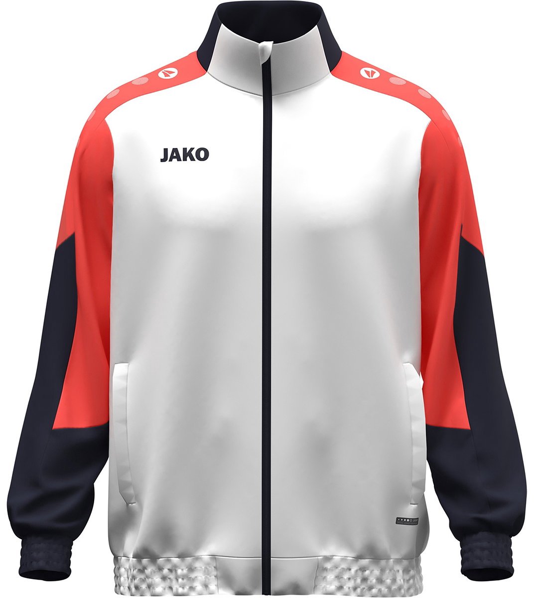 Jako Dynamic Presentatiejack - Wit / Koraal / Marine | Maat: XL