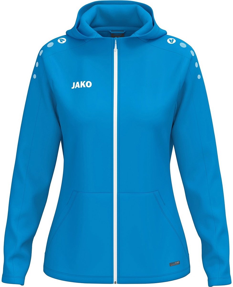 Jako One Jas Met Kap Dames - Jako Blauw | Maat: 34/36