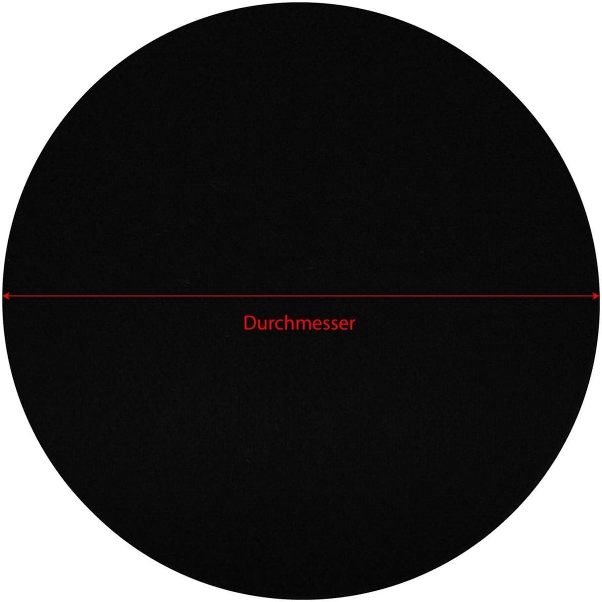 Viltcirkels Zwart - Ronde Vilt Schijven - Knutselen Decoreren - Gelaserd Verzegelde Randen - 3-60cm Keuze - Zwart