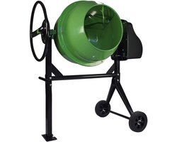 TRUTZHOLM - Betonmixer - Trommelinhoud 140 liter - 550 W - 30 tpm - Tandwielrand van gietijzer - Stalen constructie - 230 V - Bakopening 39 cm
