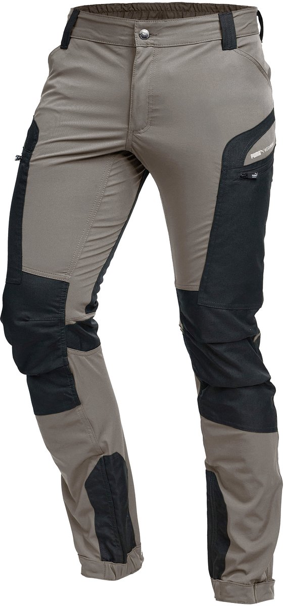 PUMA Workwear Pro One Outdoorbroek heren – wandelbroek & werkbroek – stretch versterkt nylon – verstelbaar – Desert Bruin