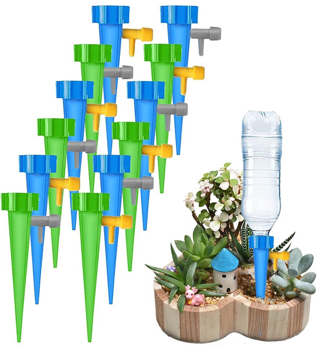 Automatische Irrigatie - Zelfbewatering Systeem - Planten Verzorgen - Instelbare Watergift - 12 Stuks