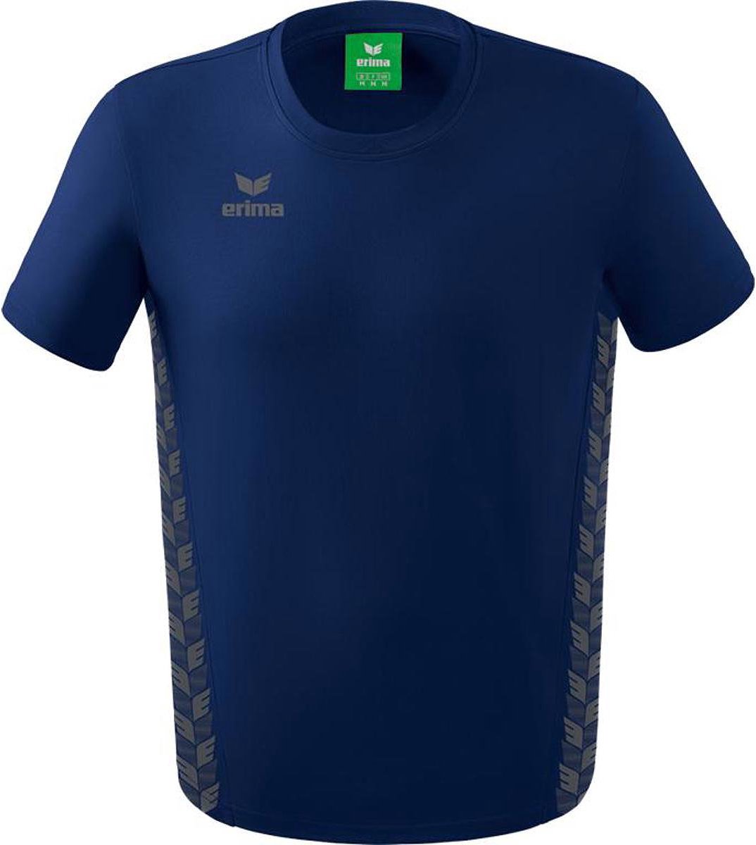 Erima Essential Team T-Shirt Heren - New Navy / Slate Grey | Maat: XL